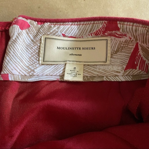 Anthropologie Moulinette Souers Pink Textured Pencil Skirt 2 - Picture 7 of 7